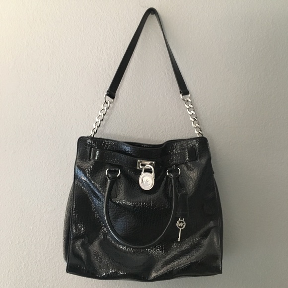 MICHAEL Michael Kors Handbags - Michael Kors Patent Leather Hamilton Bag